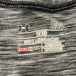 Under Armour Black and Gray Fitted Shirt